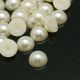 Akrila kabošons - pērļu imitācija 16x8 mm., 6 gab. KB0259