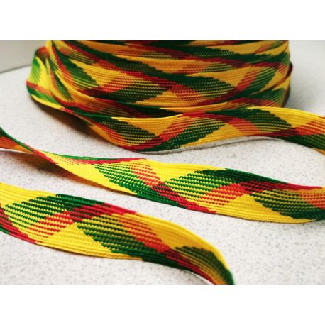 Bēdīga lietuviešu nacionālo motīvu josla 14 mm, 1 m. VV0205