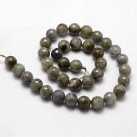 Looduslikud labradoriidist helmed 9-10 mm., 1 ahel
