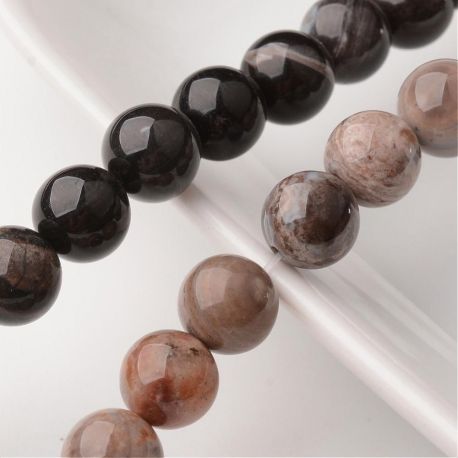 Dabiskas kvarca pērles 10,5 mm., 1 dzīsla AK1337