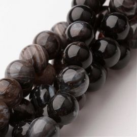Natural quartz beads 10.5 mm., 1 strand 
