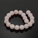 Natural pink quartz beads 6 mm., 1 strand AK1290