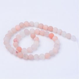 Natural pink Aventurine beads 8-9 mm., 1 strand AK1297