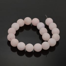 Natural pink quartz beads 8 mm., 1 strand AK1295