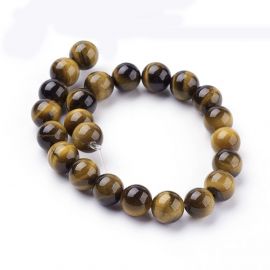 Natürliche Perlen des Tigerauges 8 mm, 1 Strang