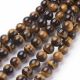 Natural beads of the tiger eye 8 mm., 1 strand AK1254