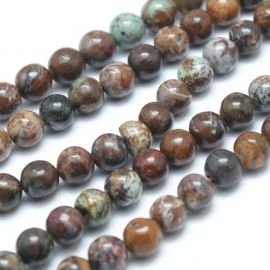 Natural African opal beads 8 mm., 1 strand 