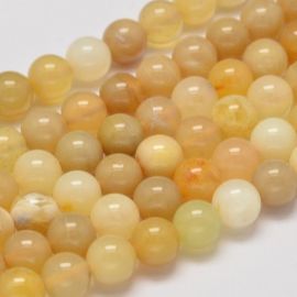 Natürliche gelbe Opalperlen 8 mm, 1 Strang