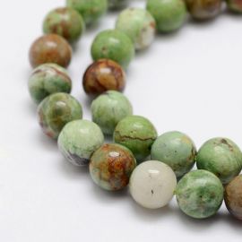 Natural green opal beads 8 mm., 1 strand AK1313