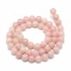 Natural pink opal beads 10 mm., 1 strand AK1271