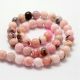 Natural pink opal beads 8 mm., 1 strand AK1277