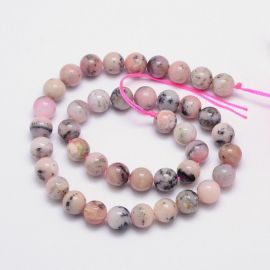 Natural pink opal beads 10 mm., 1 strand AK1278