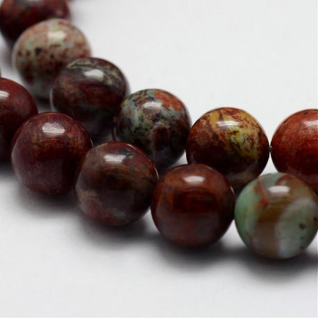 Natural African opal beads 8 mm., 1 strand AK1270