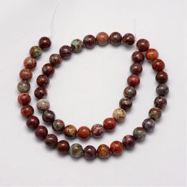 Natūralūs Afrikos opalo karoliukai 8 mm., 1 gija
