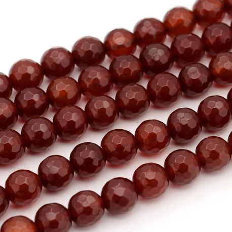 Carnelian beads 8 mm., 1 strand AK1326