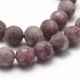 Natural lepidolitis and mitza stone beads 8 mm., 1 strand . AK1324