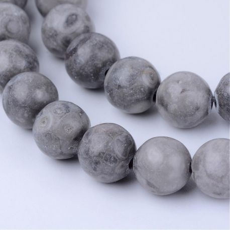 Natural medicinal jaspis beads 6 mm., 1 strand . AK1335