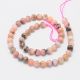 Natural pink opal beads 8 mm., 1 strand AK1283