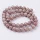 Natural rhododending beads 9 mm., 1 strand . AK1319