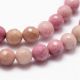 Natural rhododendral beads 8 mm., 1 strand AK1318