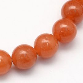 Natural beads of red avnatrin 8.5 mm., 1 strand .