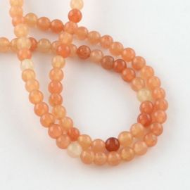 Natürliche Perlen aus rotem Avnatrin 8,5 mm, 1 Strang.