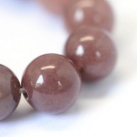 Natural beads of red avutrin 8 mm., 1 strand 