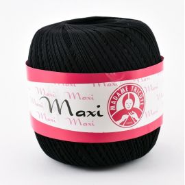 Madame Tricote Maxi dünner Faden, schwarz 100g. 1 rit.