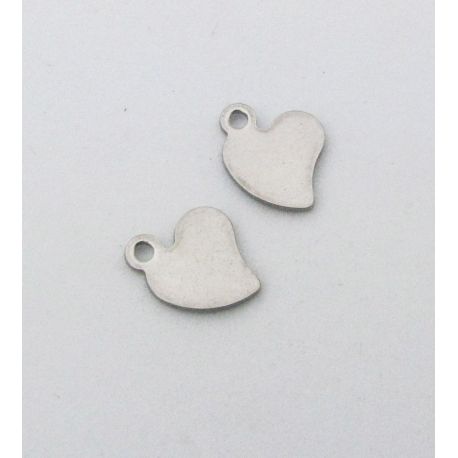 Edelstahl Anhänger "Herz" 10x8 mm, 1 Stck. MD1331