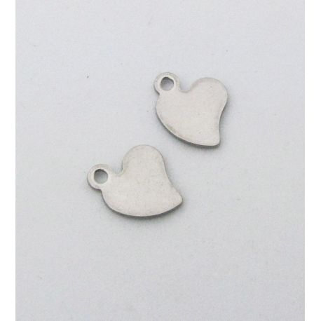 Stainless steel pendant "Heart" 10x8 mm, 1 pcs. MD1331