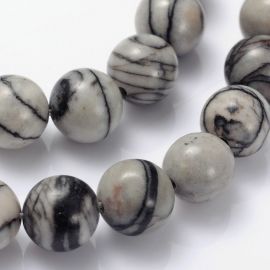 Looduslikud Jaspio helmed 8 mm., 1 haru