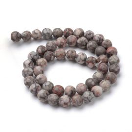 Natural Jaspio beads 8 mm., 1 strand AK1202