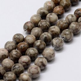 Looduslikud Jaspio helmed 8 mm., 1 haru