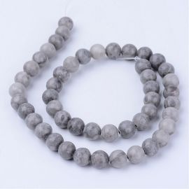 Natürliche Jaspio Perlen 10 mm, 1 Strang