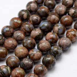 Natural African Opal beads 10 mm., 1 strand 