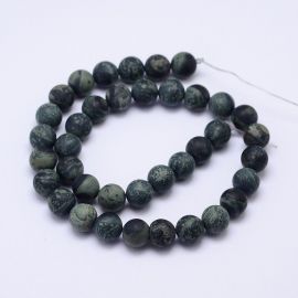 Natural Rhyolite Jaspio beads 8 mm., 1 strand 