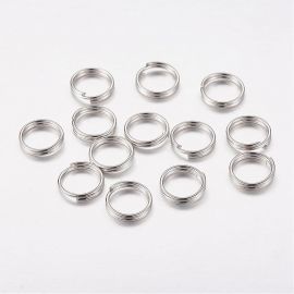Doppelsprungringe 4 mm, 20 Stk.