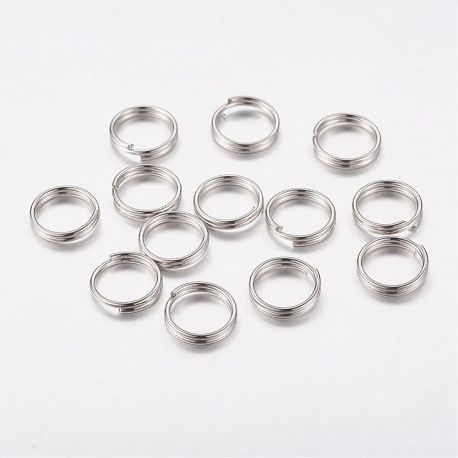Double jump rings 7 mm, 10 pcs. MD1504